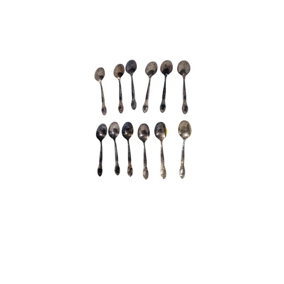 VTG Oneida LTD Silversmiths Ballad Country Lane 61 Pc Flatware Set - Tarnished - Picture 13 of 14